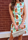 TRES PLAID MINI DRESS- MULTI