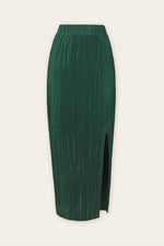 PLEATED MAXI SKIRT- JADE