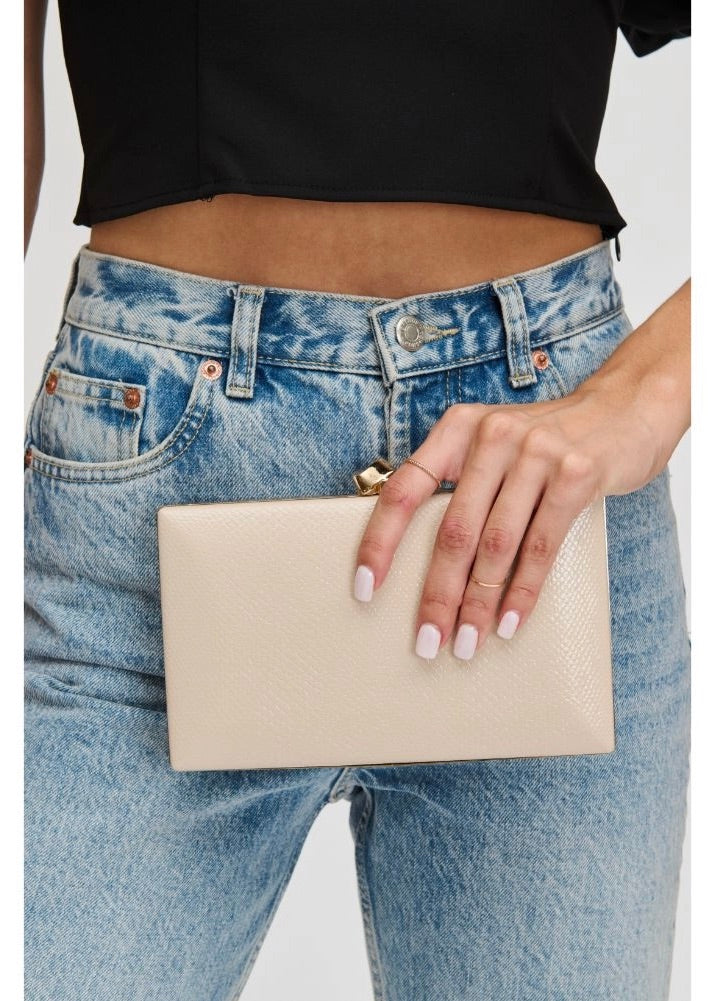 ROSA CLUTCH- CREAM