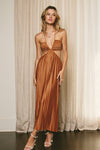 PRETTY PLEATS CUT OUT DRESS- SIENNA
