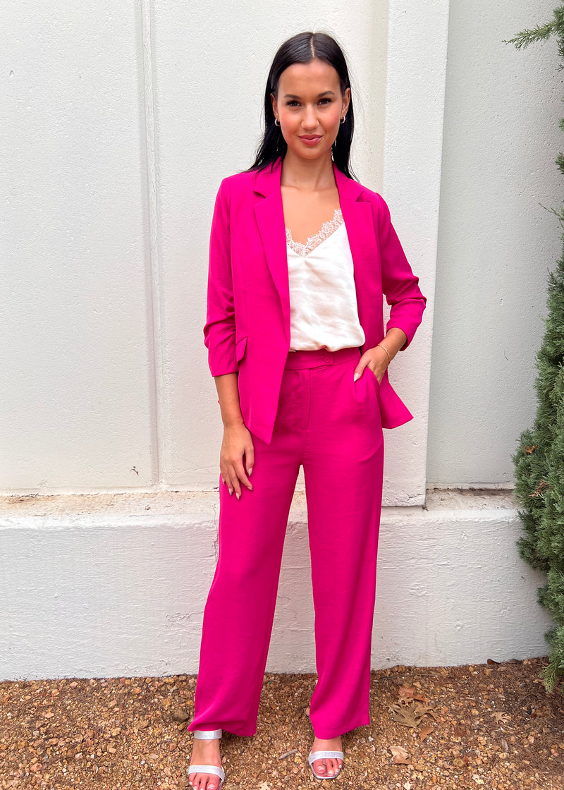 BOSS BABE BLAZER- BERRY