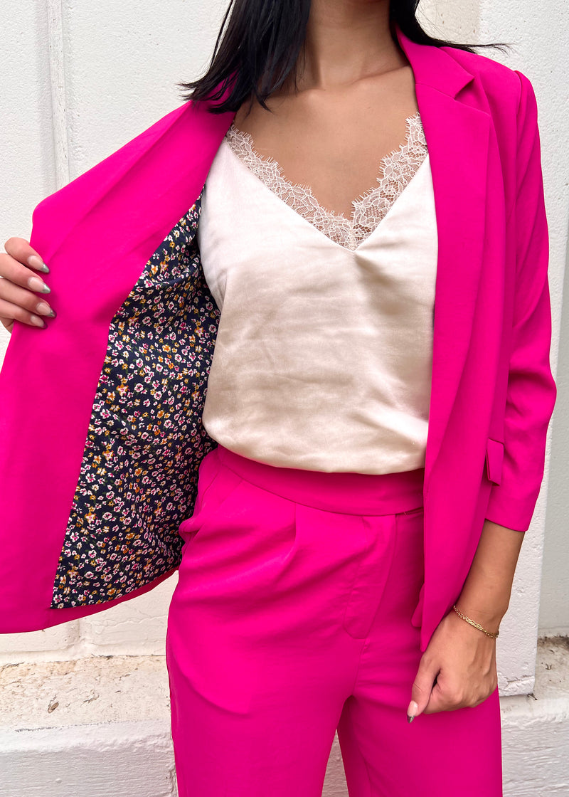 BOSS BABE BLAZER- BERRY