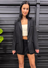 VENTI OVERSIZED BLAZER- BLACK