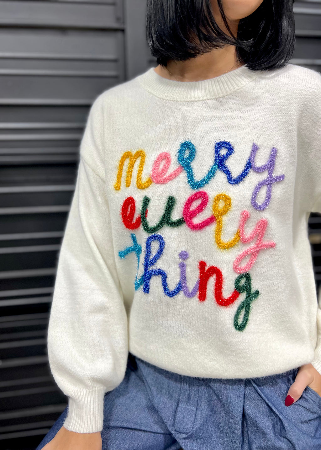 MERRY SWEATER- CREAM