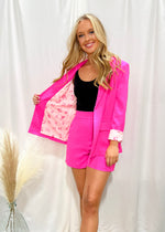 WELT POCKET BLAZER- ULTRA PINK