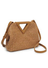 KAYLIN STRAW PURSE- TAN