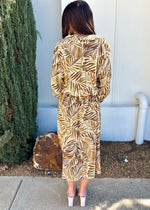 SAHARA LEAF SHIRT DRESS- OLIVE