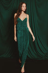 PLEATED MAXI SKIRT- JADE
