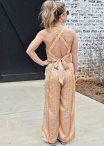 MOROCCO SATIN HALTER- GOLDEN