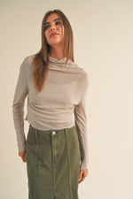 MESH SPARKLE TOP- SAND