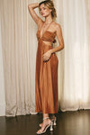 PRETTY PLEATS CUT OUT DRESS- SIENNA