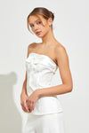 TUX TUBE TOP- WHITE
