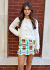 TRES PLAID SKORT- MULTI