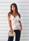 ROMANTIC RUFFLE CAMI- BLUSH