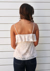 ROMANTIC RUFFLE CAMI- BLUSH