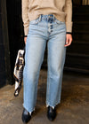 HIGH RISE WIDE LEG DENIM-