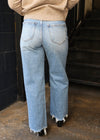 HIGH RISE WIDE LEG DENIM-