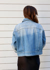 DENIM SNAP JACKET- DENIM