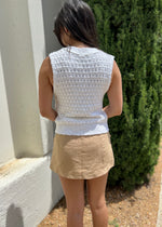MABEL POCKET SKIRT- TAUPE