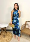 INSIGNIA FLORAL MAXI DRESS- BLUE