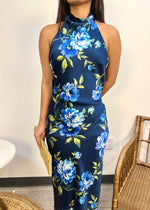 INSIGNIA FLORAL MAXI DRESS- BLUE