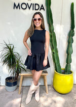 HANNAH MINI  DRESS- BLACK