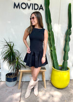 HANNAH MINI  DRESS- BLACK