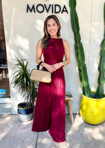 LENI MAXI DRESS- BURGUNDY