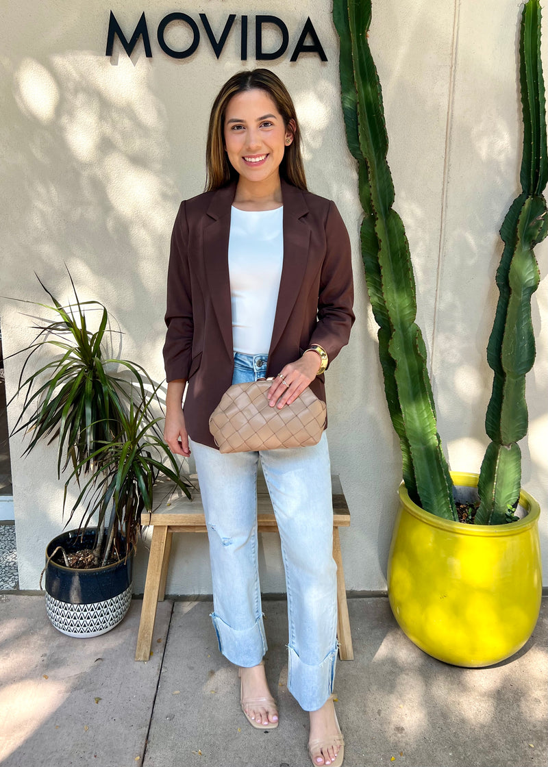 BOSS BABE BLAZER- ESPRESSO