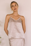 SATIN CAMI- CHAMPAGNE