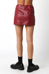 LOW RISE MINI SKORT- SCARLET