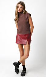 LOW RISE MINI SKORT- SCARLET