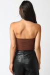SELAH TUBE TOP- BROWN
