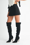 HIGH WAIST SKORT- BLACK