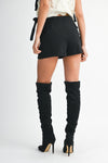 HIGH WAIST SKORT- BLACK