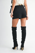 HIGH WAIST SKORT- BLACK