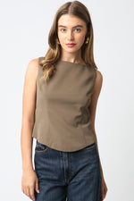 EMMA TOP- OLIVE