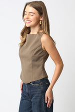 EMMA TOP- OLIVE