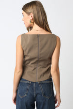 EMMA TOP- OLIVE