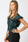 JANIAH LACED TOP- HUNTER