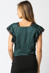 JANIAH LACED TOP- HUNTER