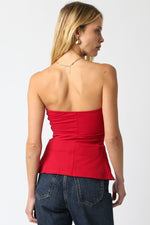 ADELA TUBE TOP- RED