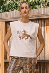 HEE HAW GRAPHIC TEE- CREAM