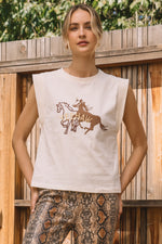 HEE HAW GRAPHIC TEE- CREAM