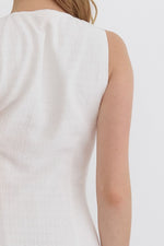 TWEED MINI DRESS- OFF WHITE
