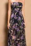 MIDNIGHT IRIS MAXI DRESS-BLACK/PURPLE