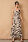 DRIFTED ANIMAL PRINT MAXI- BROWN/ECRU