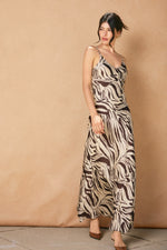 DRIFTED ANIMAL PRINT MAXI- BROWN/ECRU