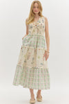 WHIMS TIERED MIDI DRESS- CREAM