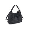 KAIA WOVEN PURSE- BLACK